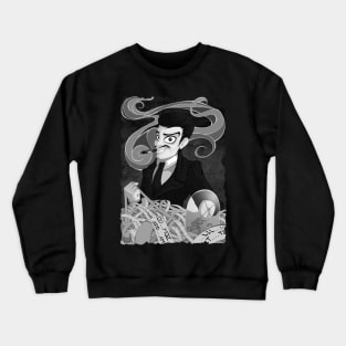 Classic Gomez Addams- Black and White Crewneck Sweatshirt